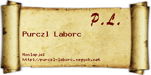Purczl Laborc névjegykártya